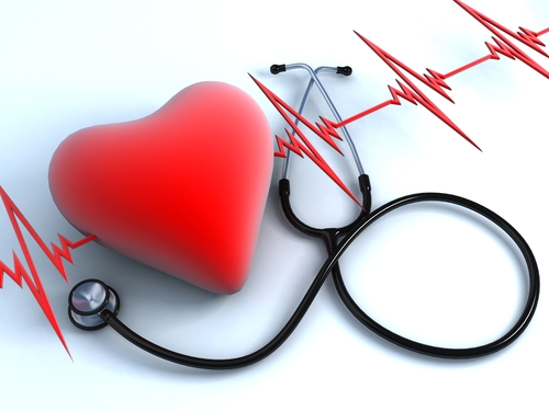 Scompenso cardiaco, il disegno di un cuore e di un tracciato ECG