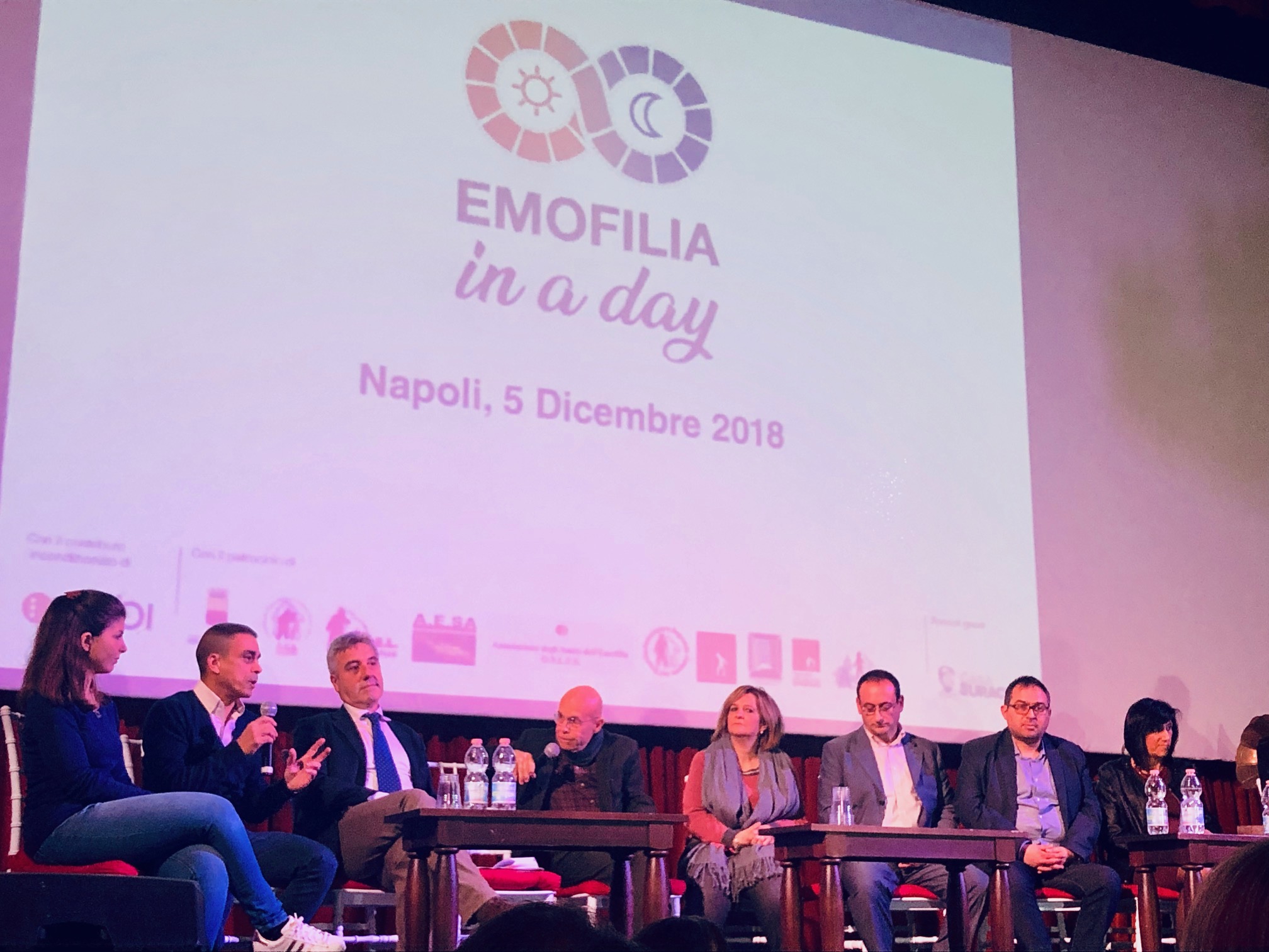 Un momento della presentazione del progetto Emofilia in a day