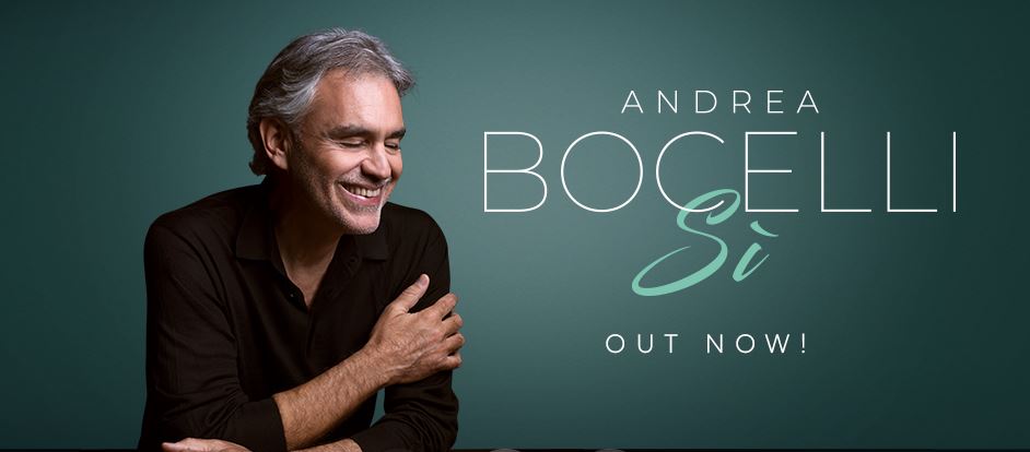 Musica, un'immagine dal sito di Andrea Bocelli