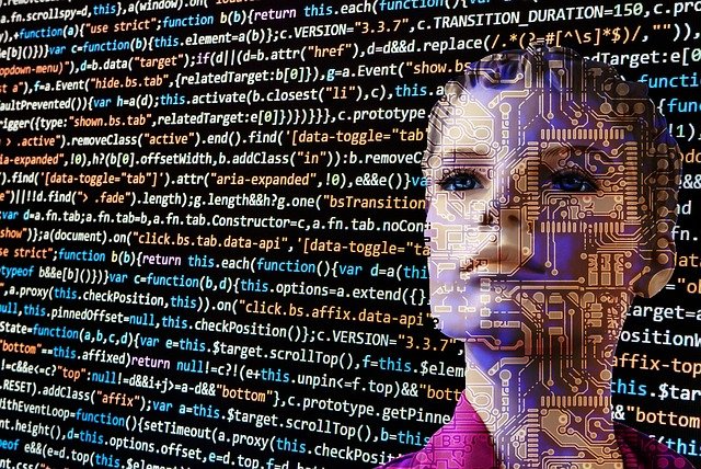 Intelligenza artificiale, volto virtuale di una donna