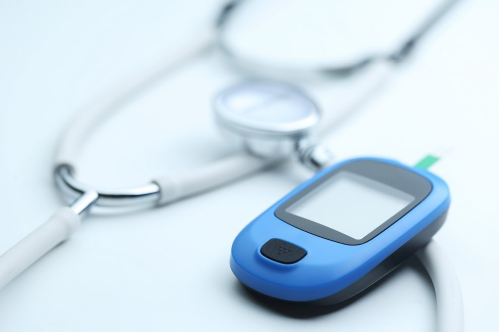 Diabete misuratore e stetoscopio