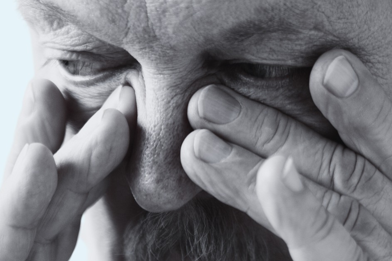Anziano con poliposi nasale